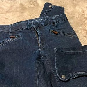 Riding style crop jeans